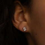 Emerald Studs Large (1tcw)