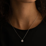 Halo Diamond Necklace