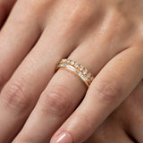 Baguette Half Eternity Ring