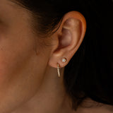 Bezel Studs Small -timanttikorvakorut (0.20tcw)