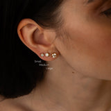 Bezel Studs Small -timanttikorvakorut (0.20tcw)