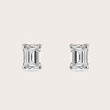 Emerald Studs Large (1tcw)