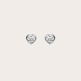 Heart Bezel Studs (0.50tcw)