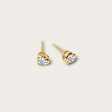 Heart Bezel Studs (0.50tcw)