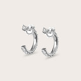 Pavé Diamond Hoops Large