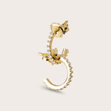 Pavé Diamond Hoops