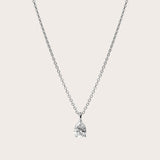 Pear Diamond Pendant Necklace