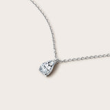 Pear Diamond Pendant Necklace