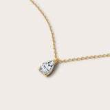 Pear Diamond Pendant Necklace