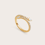 Serpent Diamond Ring