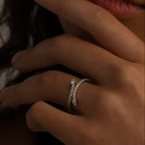 Serpent Diamond Ring