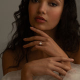 The Oval Solitaire with Pavé band