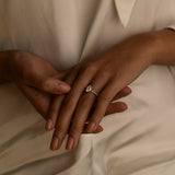 The Oval Solitaire with Pavé band