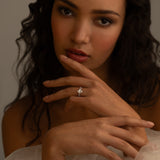 The Oval Solitaire with Pavé band