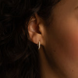 Pavé Diamond Hoops