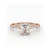 The Radiant Solitaire with Pavé band