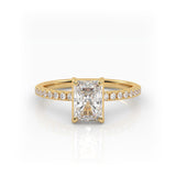 The Radiant Solitaire with Pavé band