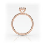 The Radiant Solitaire with Pavé band