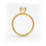 The Radiant Solitaire with Pavé band