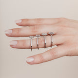 The Emerald Solitaire with Pavé band and Halo