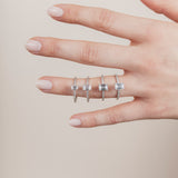 The Emerald Solitaire with Pavé band