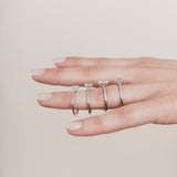 The Emerald Solitaire with Pavé band
