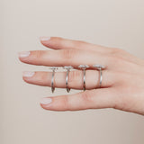 Pisara Solitaire-sormus halolla