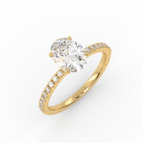 The Oval Solitaire with Pavé band