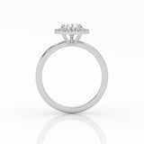 Pisara Solitaire-sormus halolla