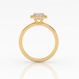 The Emerald Solitaire with Halo