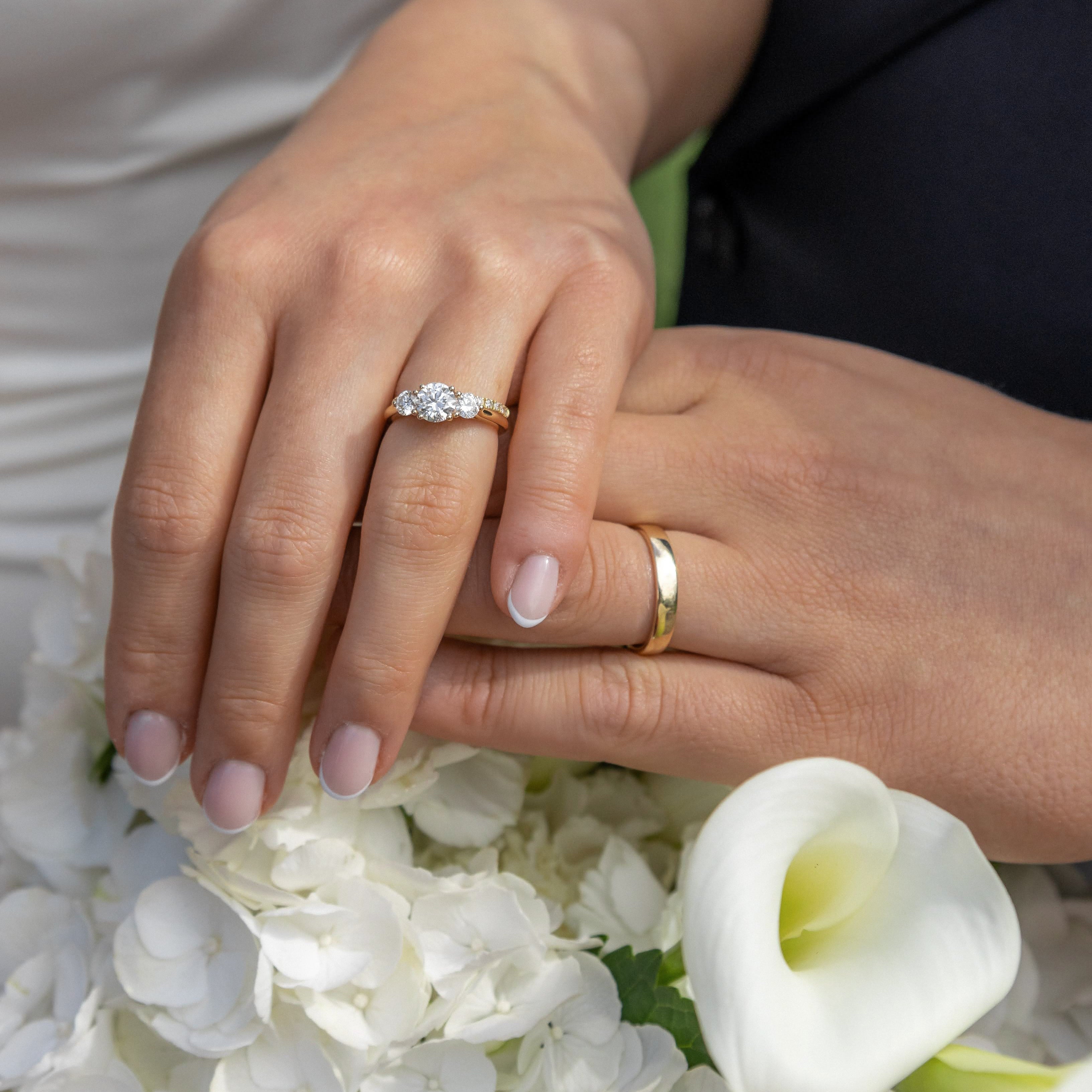 She knew her ring before there was a wedding