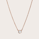 Diamond Bezel Necklace