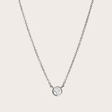 Diamond Bezel Necklace