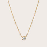 Diamond Bezel Necklace