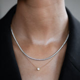 Diamond Bezel Necklace