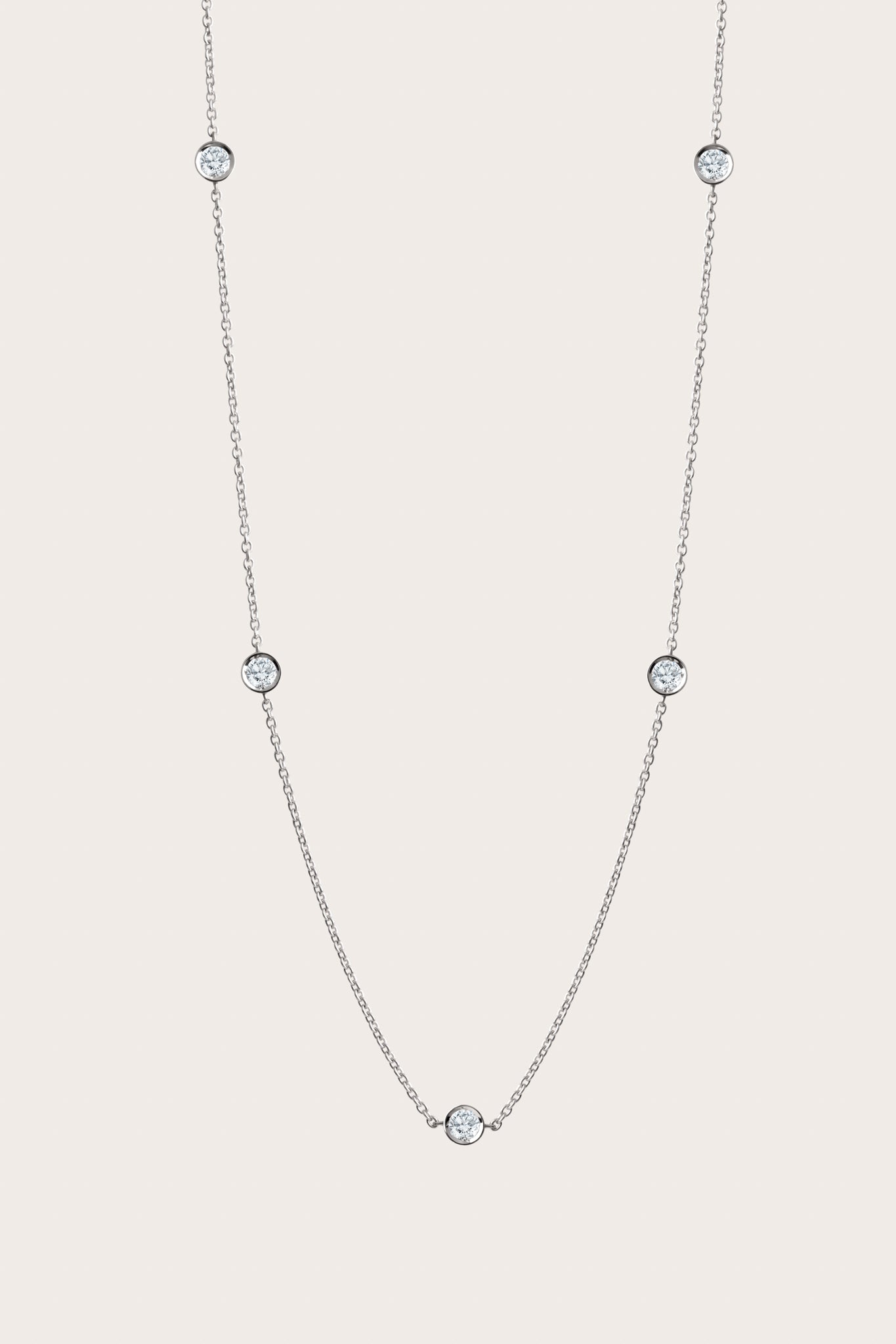 Diamond Station Necklace