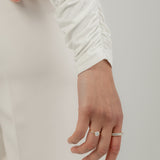 Emerald Half Eternity Ring