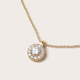 Halo Diamond Necklace