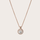 Halo Diamond Necklace