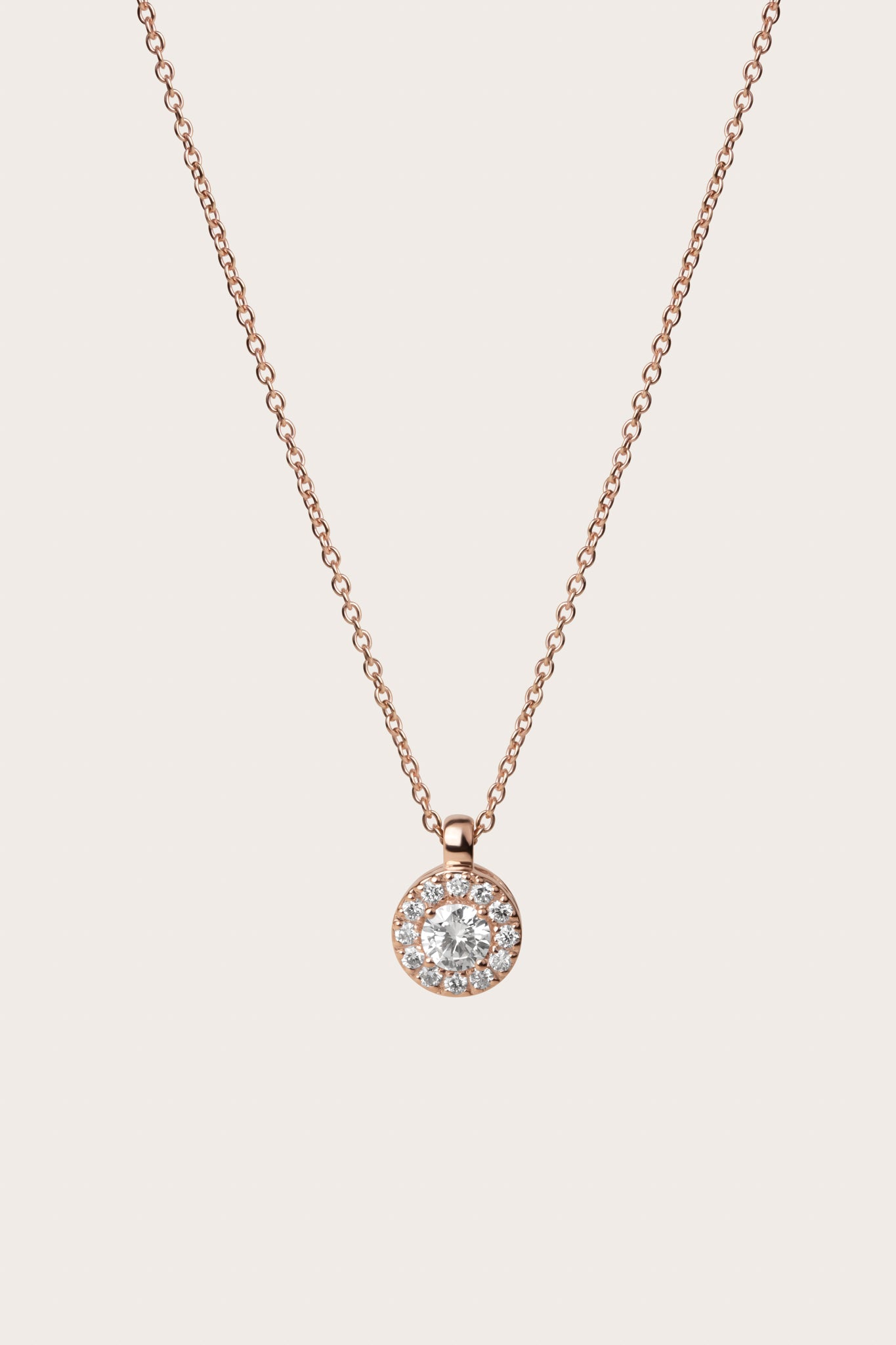 Halo Diamond Necklace
