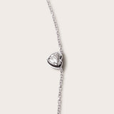 Heart Bezel Necklace