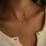 Heart Bezel Necklace