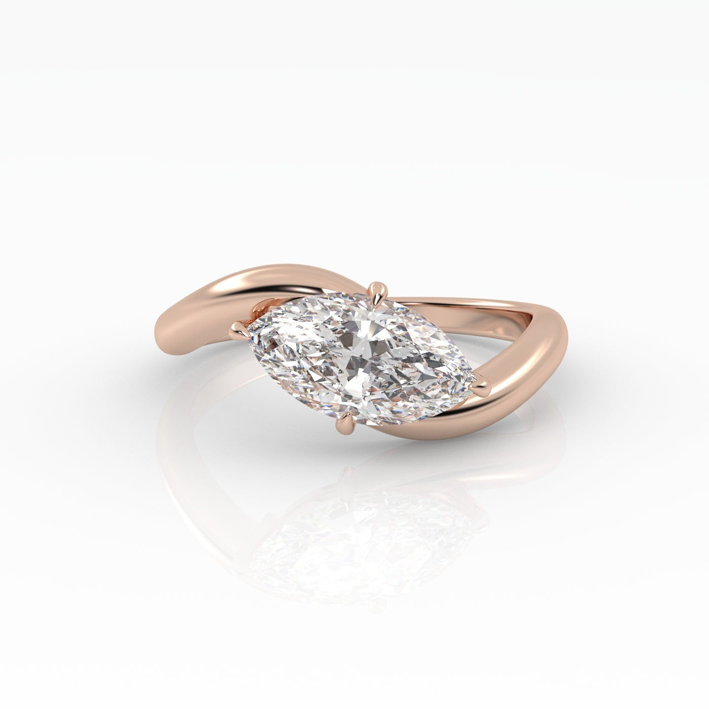 Marquise Curve Ring