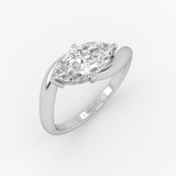 Marquise Curve Ring