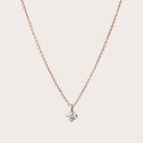 Round Diamond Pendant Necklace