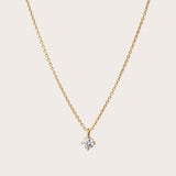 Round Diamond Pendant Necklace