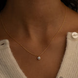 Round Diamond Pendant Necklace