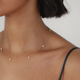 Diamond Station Necklace