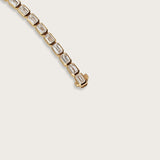 Emerald Bezel Tennis Bracelet
