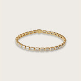Emerald Bezel Tennis Bracelet